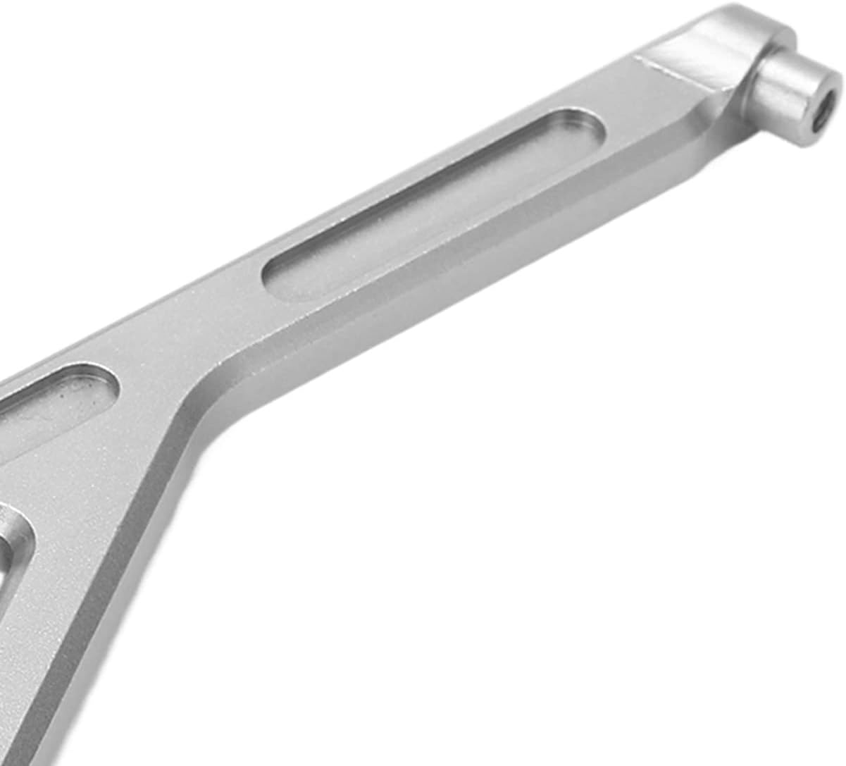 Front Rear Chassis Brace Aluminum Support Bracket Upgrade RC Car Spare Parts for LOSI Lasernut U4 1/10 RC Vehicle (Silver)