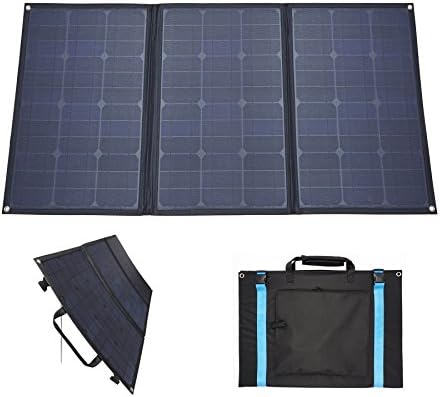 RV Solar Panel Kit 100W 12V GetChance Foldable Flexible Solar Panel Kit Portable Solar Panel Charger Outdoor Solar Panel Kit Suitcase with 10A Charger Controller for Camping, Hiking, Caravan, RV, Boat