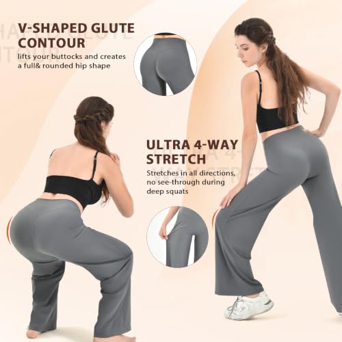 Leafigure Womens Straight Leg Yoga Pants - image 5
