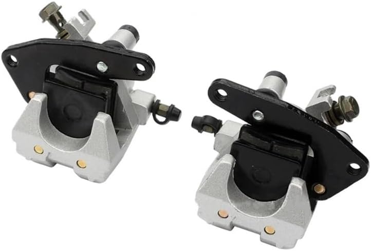 M MATI フロント左右ブレーキキャリパー&パッド ヤマハ バンシー ビッグベア グリズリー コディアック ラプター ウォリアーウルヴァリン YFM  125 250 350 400 450 660 YFZ350 3GD-2580T-01-00 3GD-2580U-01-00用 WF-オートバイ左右リアブレーキキャリパー下部フィットバンシー 350 ビッグベア 250 350 400 ラプター 350