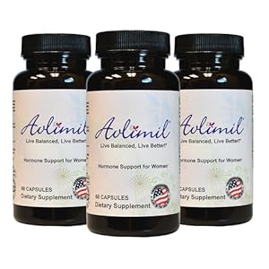 Avlimil® Hormone Balance & Menopause | Relief from Mood Swings, Hot Flashes, Night Sweats and Irritability – Isoflavones, Black Cohosh, Raspberry, Valerian, Sage, Red Clover, Lemon Balm – 3 Month