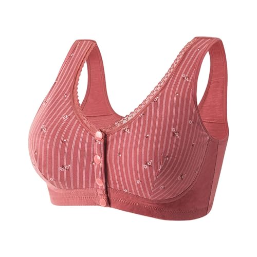 Sujetadores Daisy para mujeres mayores, cierre frontal, sin costuras, brasier de lactancia para mujer, sujetador push up del Reino Unido, bralettes de rayas de alto impacto, brasier de cierre frontal
