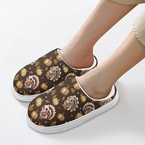 UNICEU Fall Slippers for Women Lightweight Slip On House Shoes Cozy Fluffy Slipper Comfortable Slides for Bedroom4