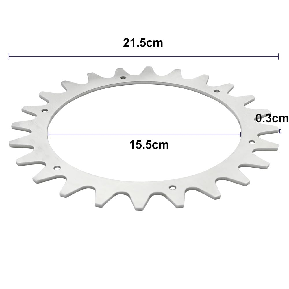 Spikesworxsm Kolce do Robota Koszącego, Srebrny, 205 mm x 3,0 mm