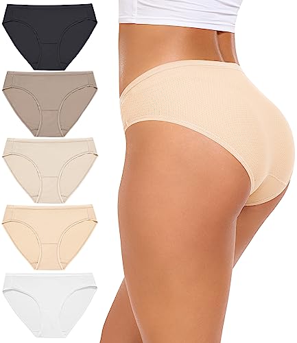 Culotte femme respirante RHYFF, slip en mesh anti-humidité pour rester fraîche en été