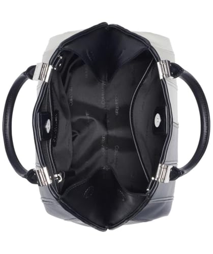 Image of Calvin Klein Women's Granite Geometric Satchel - 2 in 1, Vegan Leather, 2 Pockets