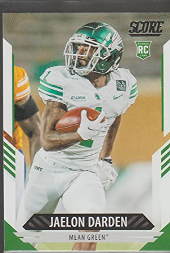2021 Score #400 Jaelon Darden RC Rookie Card North Texas Mean Green Official NFL Football Trading Card in Raw (NM or Better) Condition