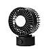 4" Petit Ventilateur USB Ventilator de Bureau Table Chevet Silencieux Ventilo Electrique Refroidissement PC Ordinateur 2 Vitesse Réglable Ventilation Rechargeable Portable pour Dortoir Bébé Lit Maison