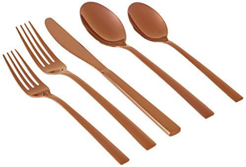 Cambridge Silversmiths 20 Piece Cortney Stainless Steel Flatware Silverware Set (Service for 4)