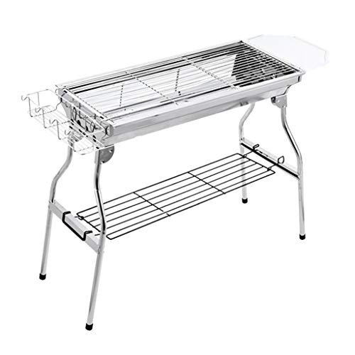 Barbecue-Ofen,Heimgrillrost Outdoor Carbon-Barbecue-Ofen Feld Edelstahl Grillrost Frühjahr Verkehrsmittel Auto Klappbaren Tragbarer