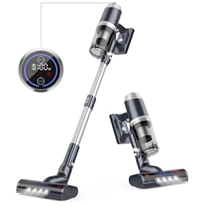 ORFELD Akku Staubsauger, 25000Pa Starke Saugleistung, Staubsauger Kabellos mit Langer laufzeit 60min, Kabelloser…