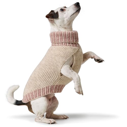 Hundepullover Odense mit Mütze (Set) Farbe Creme/rosa, Größe 60