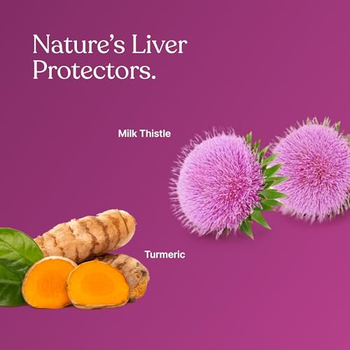 Image of Liver Support Capsules - Milk Thistle & Nano Curcumin (650mg) | Herbal Detox & Gut Health Supplement | Supports Liver Cleanse, Skin Health & Immunity (60 Capsules)