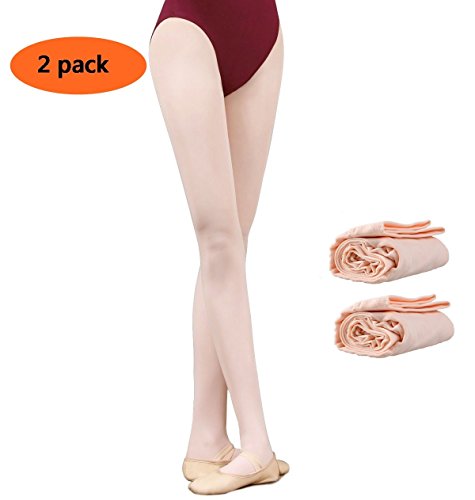 GUTANG-DC 2 Pares Medias de Ballet Niñas Ladies Full Footed Danza Medias