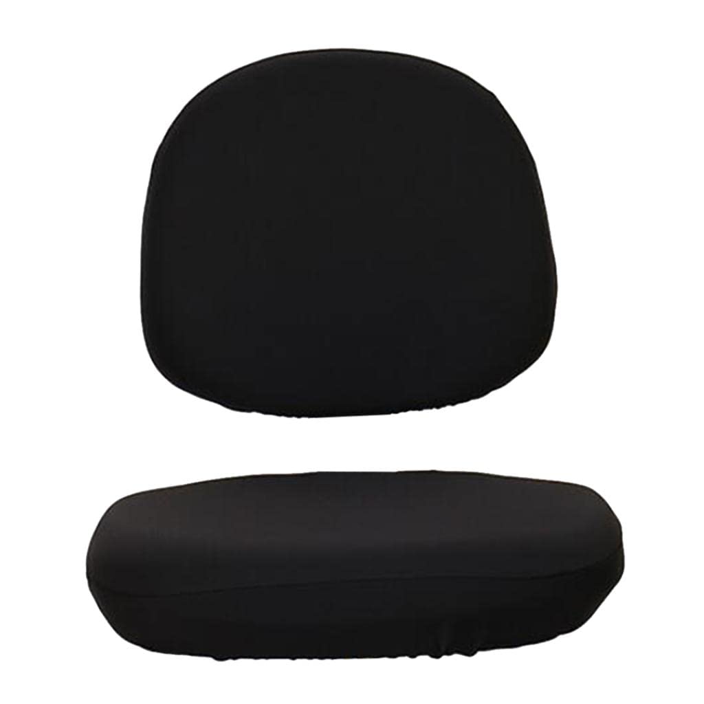 Housse de chaise de bureau pivotante et extensible en polyester spandex lavable