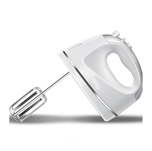 Hand Mixer Electric 300W Power Handheld Kitchen Mixer Kitchen Mixer with Attachment 2 Beaters 2 Dough Hooks Cake