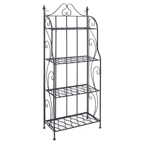 Deco 79 Metal Scroll Bakers Rack Cover