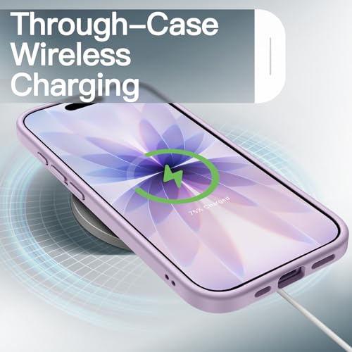 Image of JETech Matte Case for iPhone 17 6.3-Inch, Shockproof Military Grade Drop Protection, Frosted Translucent Back Minimalist Phone Cover, Anti-Fingerprint (Lavender)
