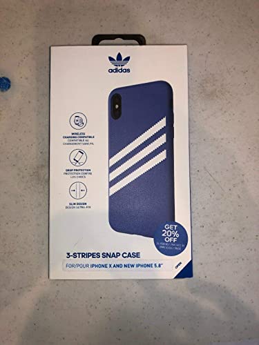 adidas Gazelle Case Compatible with iPhone X/XS in Blue/White