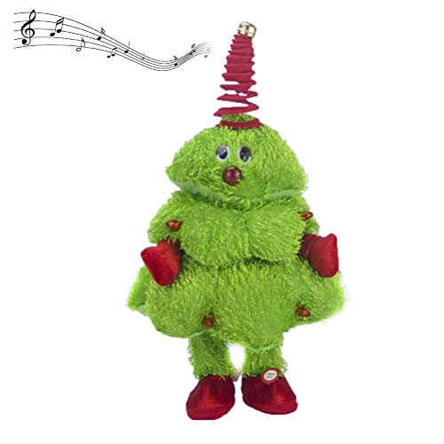 JMF Árbol de Navidad eléctrico cantando y bailando de peluche musical de...