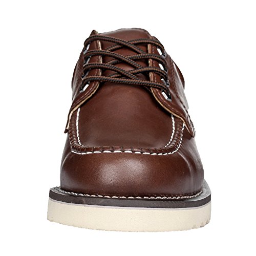 Image of Golden Fox Work Shoe 4 inch Moc Toe Leather Men's Oxford for Construction & Casual