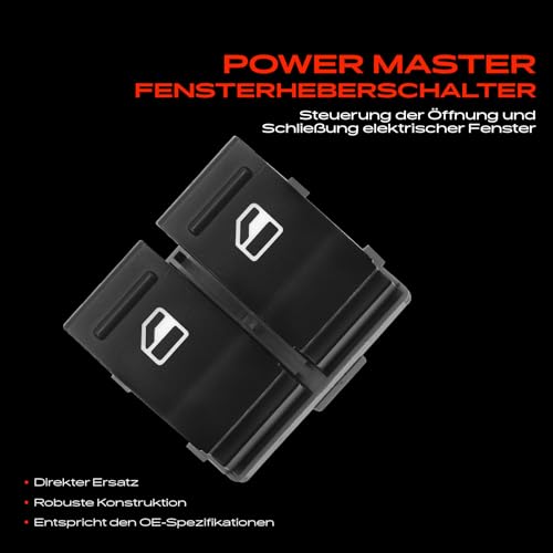 Frankberg Fensterheberschalter Vorne Links Kompatibel mit M.u.l.t.i.v.a.n V 2003-2009 Transporter V 2003-2015 Replace# 7E0959855A