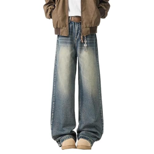 Men's Vintage Jeans Spring Summer Autumn Loose Straight Pants