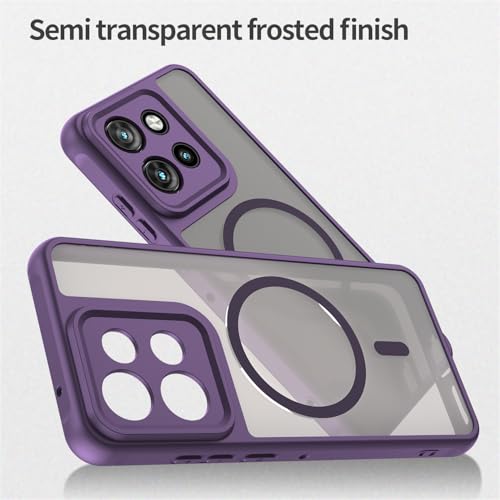 Image of Compatible with Motorola ThinkPhone 25 Case Cover,Compatible with MagSafe,Anti-Fall,Compatible with Motorola Edge 60 Neo XT2509-1 Cell Protective Phone Case Purple