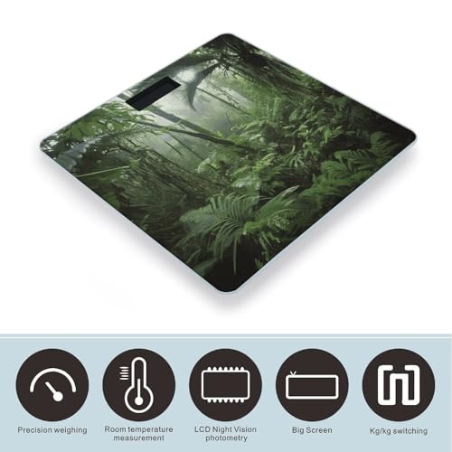 Báscula Digital para Baño con LCD y Medidor de Cinta miniatura 3