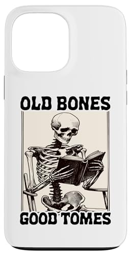Old Bones Good Tomes Book Lover Bookworm �X�P���g���u�b�N �X�}�z�P�[�X iPhone 13 Pro Max �p