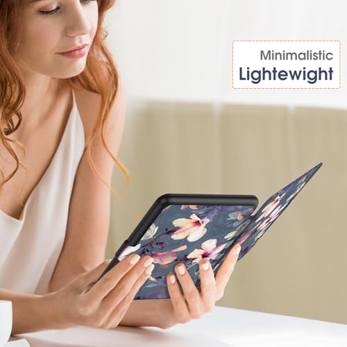 Miniatura 5 de Fintie Funda 7 Para Kindle Paperwhite 12. Generación - 2024 Y Kindle Colorsoft Signature Edition 1. Generación , Funda Protectora Ligera Con Auto Sleep Wake,Hibisco Floreciente