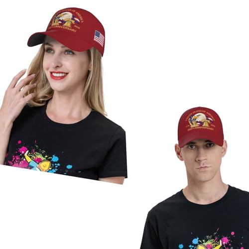 Image of USA-250th-Wine-Red Baseball Cap Trucker Cap Adjustable Sportswear Hat for Men Women Adults