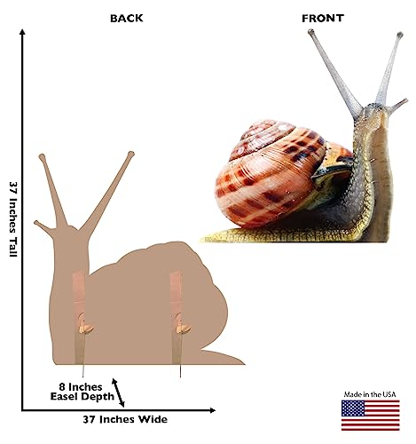 Image of Cardboard People Giant Snail Life Size Cardboard Cutout Standup - Made in USA