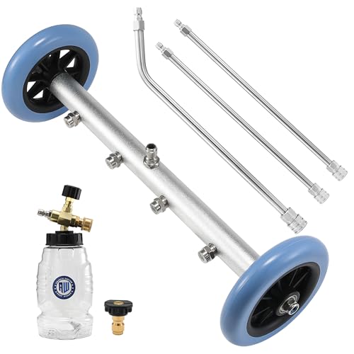 RIDGE WASHER Pressure Washer Undercarriage Cleaner 16 Inch Under Car Washer with Chemical Injector Bottle Undercarriage Power Washer with Straight Extension Wand 4000 PSI