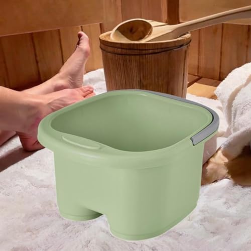 Bañera de pies con masaje y rodillo verde miniatura 6