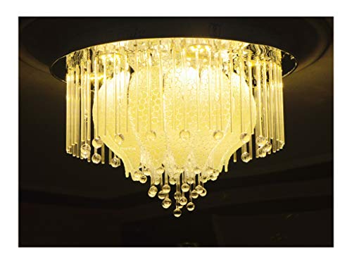 Image of Prop It Up Multicolored led and Musical(Bluetooth). Chandelier, with White and Warm White Light, Low Height Celling Chandelier, and Modern Design -13224 (500mm)