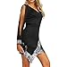 beautyjourney Vestido de Fiesta con Cuello de Pico para Mujer Vestido Ajustado...