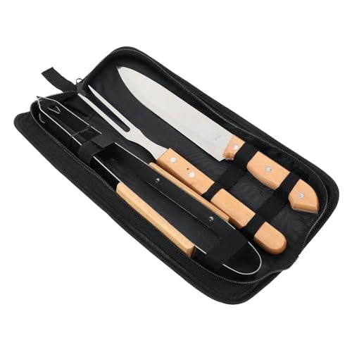 Set portátil de herramientas para parrilla en acero inoxidable miniatura 1