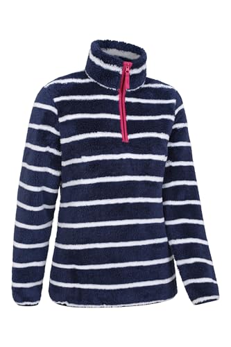 Mountain Warehouse Nessy Stripe Womens Fleece - Warm & Lightweight Sweatshirt with 2 Zipped Pockets - For Autumn, Travelling, Walking & Hiking - Image 3