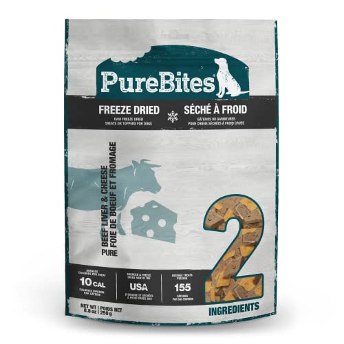 Purebites Freeze Dried Beef & Cheese Dog Treats 250G | 2 Ingredients | Made In Usa (Packaging May Vary) #TOP29