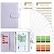 Budget Planner Budget Binder A6, Budgetplaner Geld Organizer mit Weiche Tasche, TAOPE Budget Binder Notizbuch A6 Cash Stuffing, 6 Löcher Budget Planner, Haushaltsbuch mit Geldfächer Reines Lila