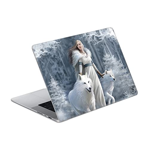 Skin MacBook Pro 16 A2485 Anne Stokes autocollant vinyle loups gardiens d'hiver pour ordi portable