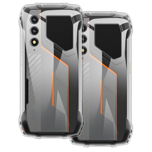 UOGNADGD 2�� TPU�P�[�X Blackview Oscal Pilot 1 �Ƃ̌݊������� �X�}�z�J�o�[ - �ϏՌ��t���L�V�u���ی�A�N�Z�T���[ �����J�b�g���H (�N���A+�N���A)