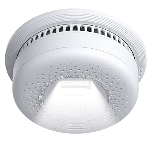 Smoke Detector with Escape Light, X-Sense SD01 10-Year Battery (Not Hardwired) Fire Smoke Alarm, Compliant with UL 217 Standard