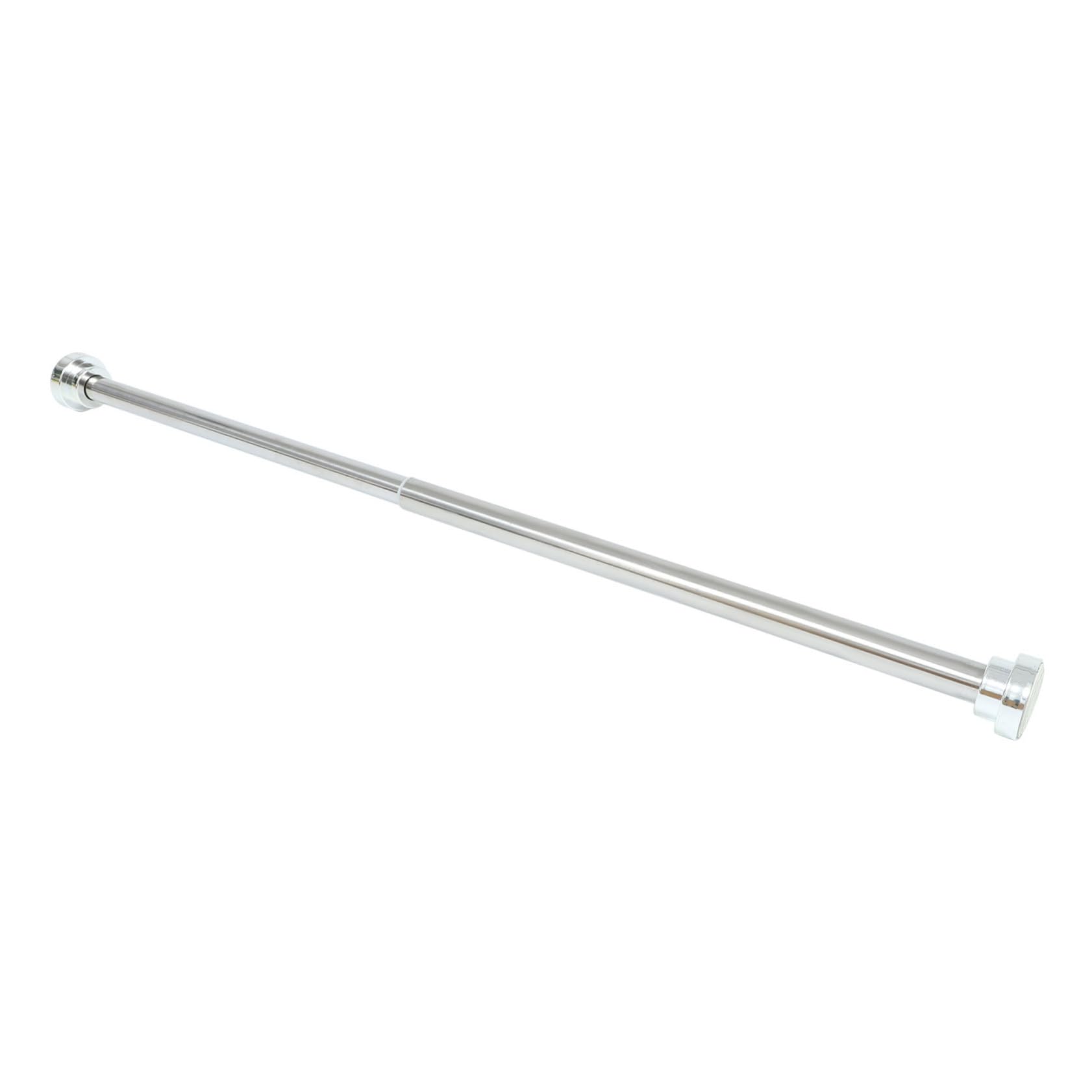 Tringle à rideau de bain 55-85cm acier inoxydable télescopique pour douche