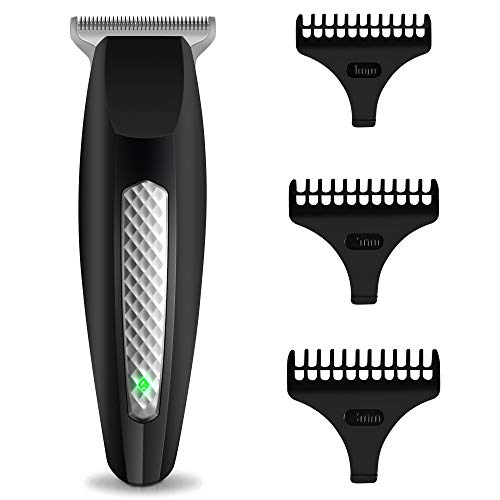 Bunique Professional T-Outliner Beard/Hair Trimmer with T-Blade, Cordless Zero-Gap Precision Hair Clipper Haircut Tool Kit for Men Barber, Home Self Grooming Detailer for Fade, Close Cut & Crisp Edge