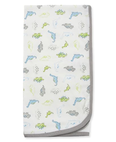 Image of Little Me Blankets for Baby Boys' Little Dino's Swaddling Receiving Blanket