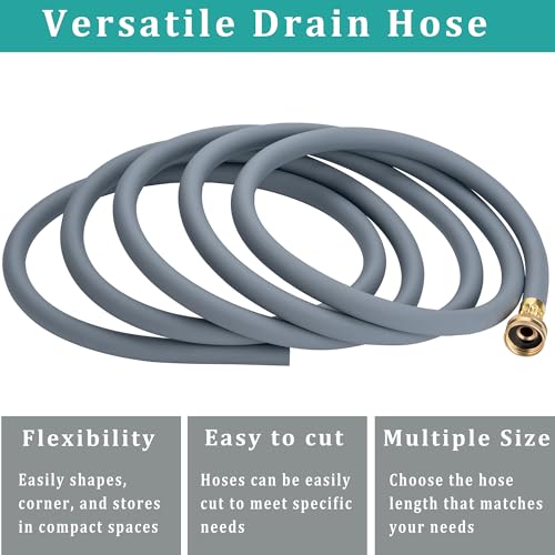 Image of 20FT Dehumidifier Drain Hose with 3 /4 inch FHT Brass Rustproof Connector