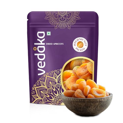 Amazon Brand - Vedaka Premium Turkish Dried Apricots | 500 Gram | Jumbo...