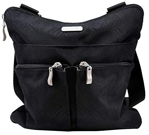 Baggallini Horizon Lightweight Crossbody Bag – Multi-Pocketed, Water Resistant Travel Purse with Removable Wristlet
